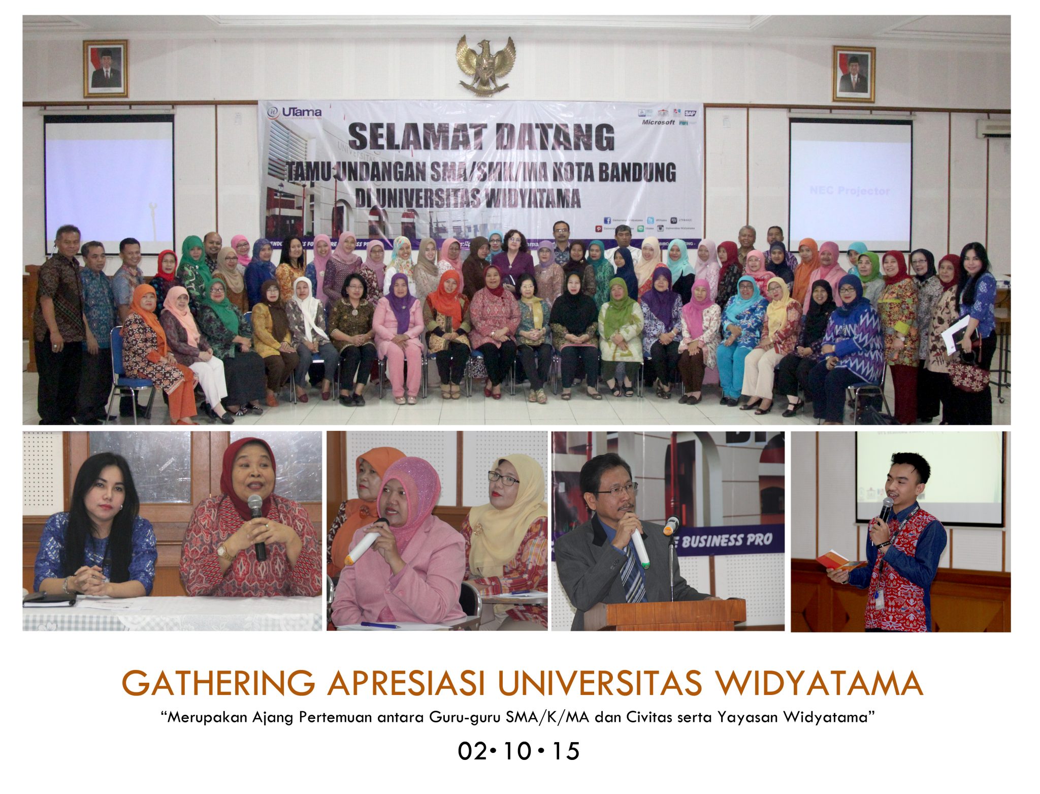 GATHERING APRESIASI REPORT - Universitas Widyatama Gelar Kembali Pertemuan Guru SMA/K/MA Se-Kota Bandung