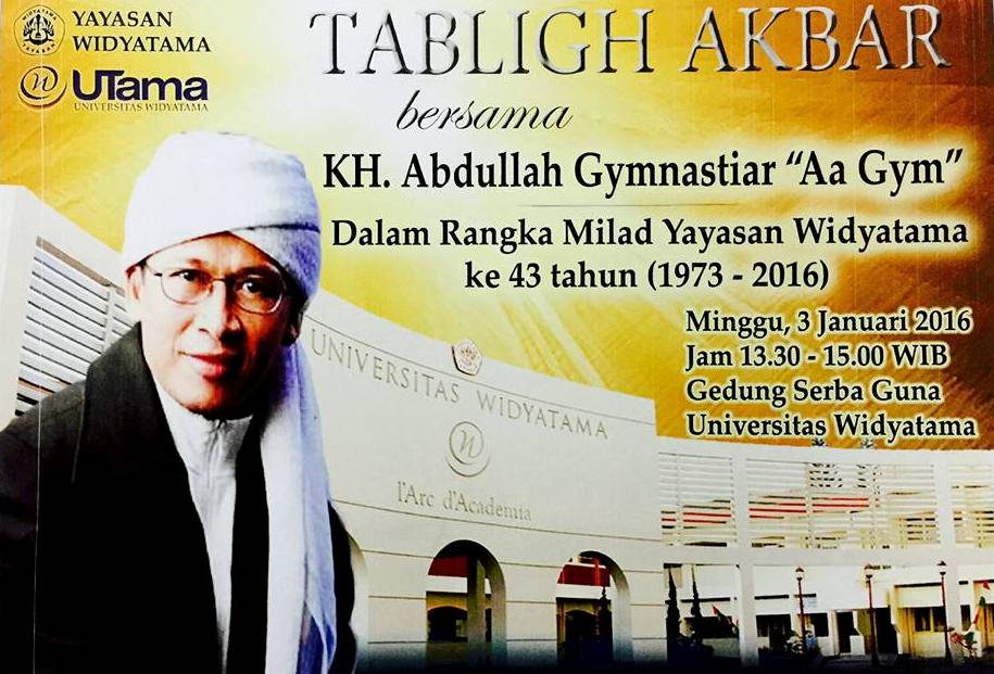 Tabligh Akbar Bersama K.H. Abdullah Gymnastiar (Aa Gym)