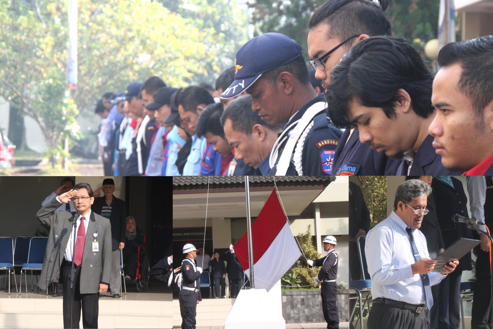 Ulang Tahun Indonesia, Universitas Widyatama HUT RI 71, Kerja Nyata, Widyatama Bersatu, Kegiatan Upacara