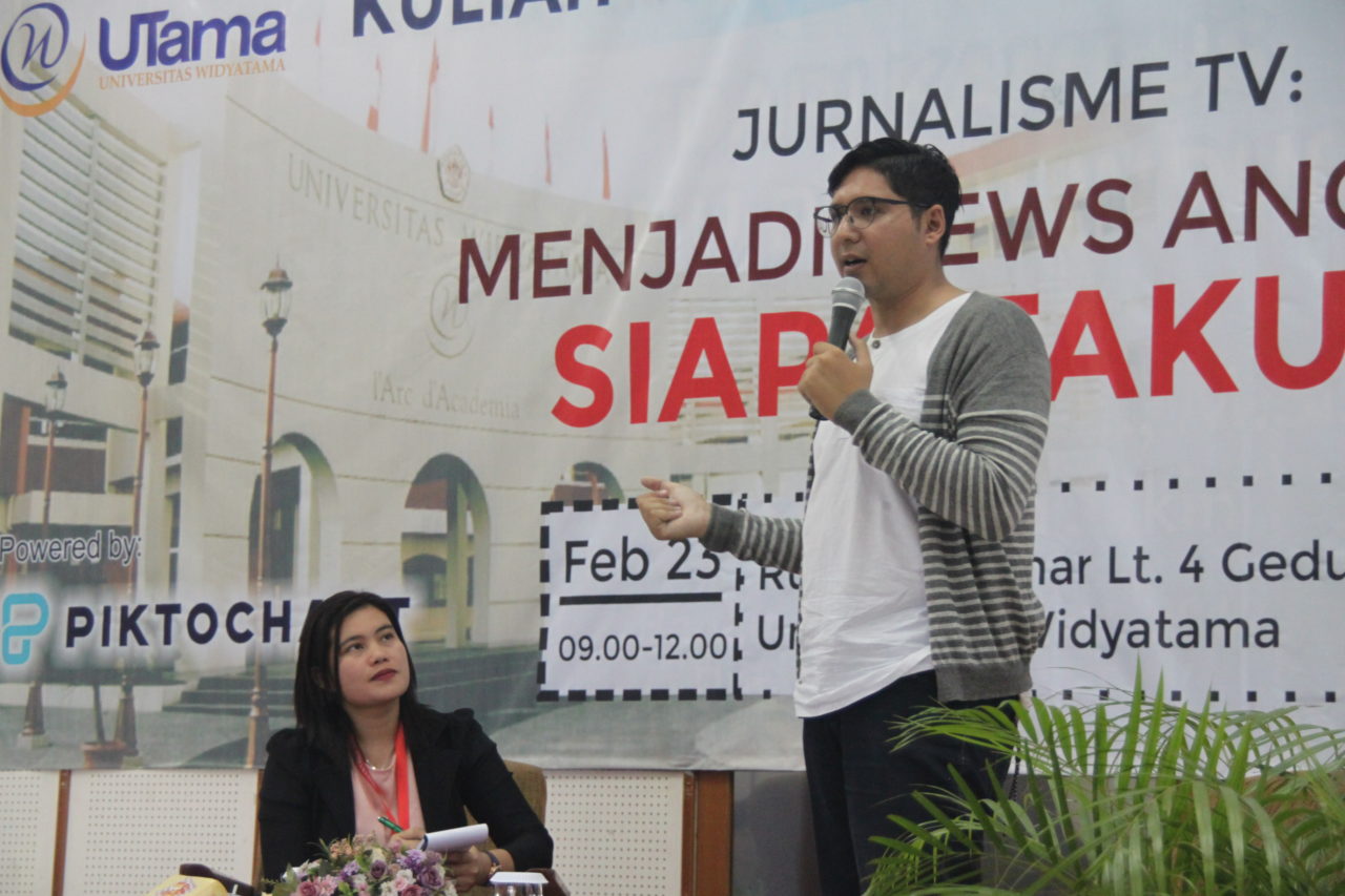 Workshop, Widyatama, Fakultas Bahasa, News Anchor
