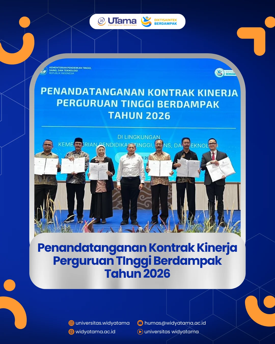 Signing of the 2026 Impact-Based Higher Education Performance Contract ...